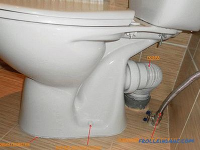 Kako instalirati toalet na pločice to učiniti sami