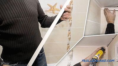 Kako lijepiti plafonski stalak - lijepimo filete + foto