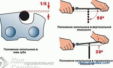 Kako izoštriti motornu pilu - izoštrite motornu pilu
