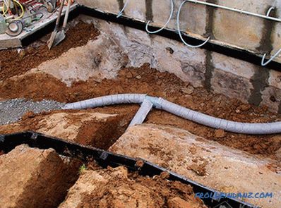 Drenaža podrumskog zida - podloga sa sustavom odvodnje