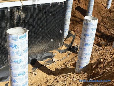 Drenaža podrumskog zida - podloga sa sustavom odvodnje