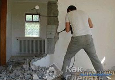 Kako razbiti betonski zid - demontiranje betonskog zida