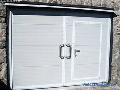 Gvozdena vrata - kako napraviti garažna vrata (dijagrame, fotografije)