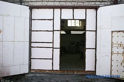 Kako izolirati garažna vrata vlastitim rukama + foto