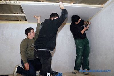 Kako popraviti suhi zid na stropu