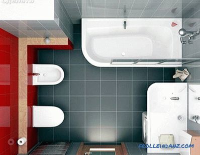 Kombinacija kupatila i toaleta - kako napraviti rekonstrukciju (+ foto)