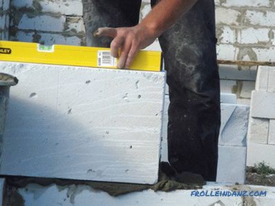 Kako položiti plinske silikatne blokove - plastike silikatne zidane
