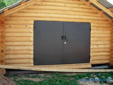 Drvena garaža to uradite sami - kako napraviti + sheme, fotografiju
