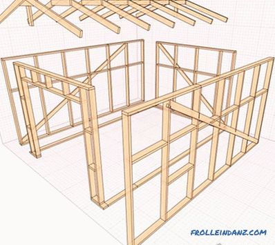 Drvena garaža to uradite sami - kako napraviti + sheme, fotografiju