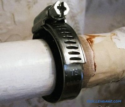 Kako popraviti curenje kanalizacijske cijevi